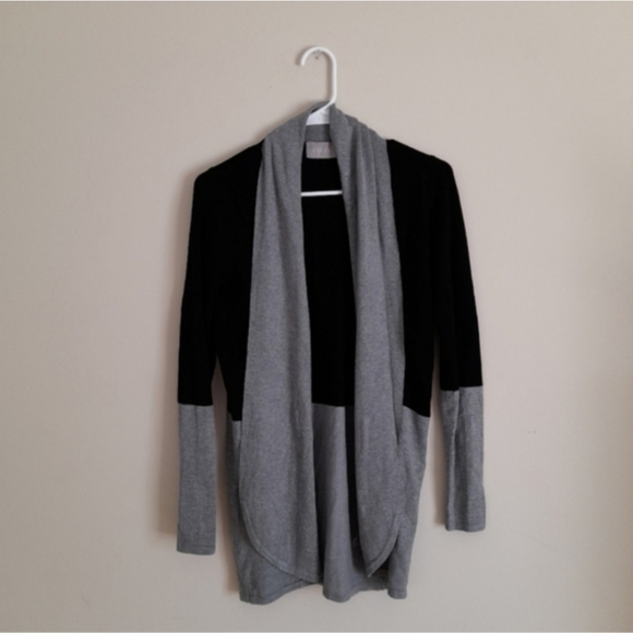 Cyrus Black and Gray Women's Cardigan - Picture 1 of 4